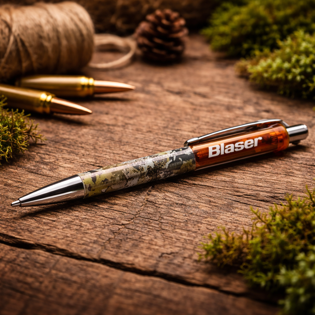 Blaser Kugelschreiber HunTec Camo - Hochwertiger Kulli als Jagdgeschenk - Geschenkidee für Jägerinnen und Jäger